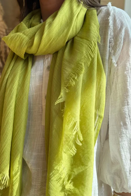 Laundry B Classic Portobello Scarf Lime /10